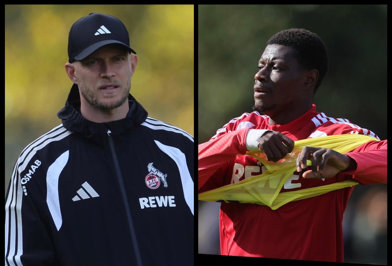Rene Wagner und Ragnar Ache im Training am Geißbockheim